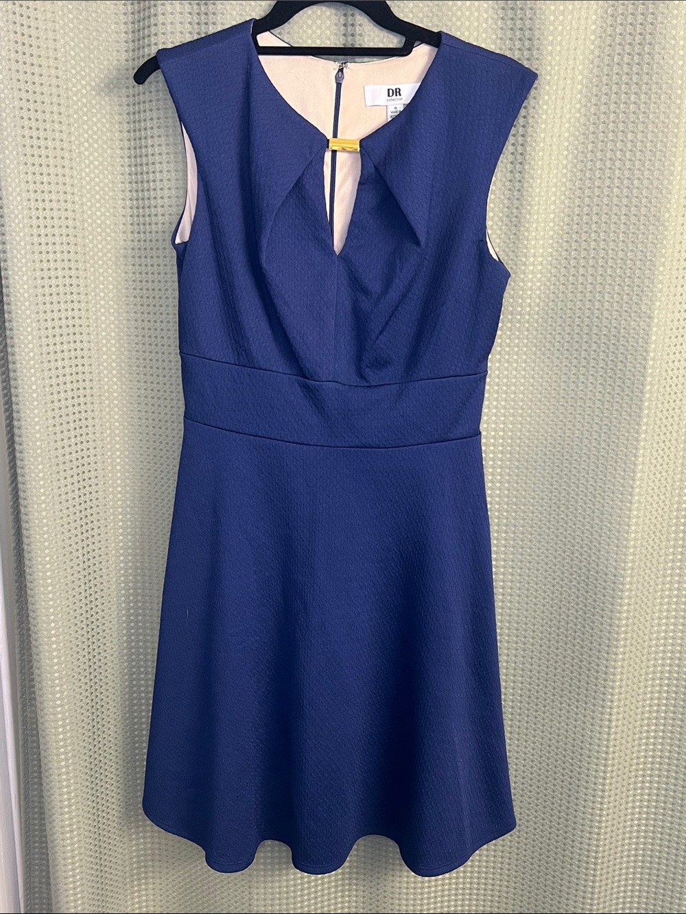 SD Collection Royal Blue Sleeveless Fit-and-Flare Dress